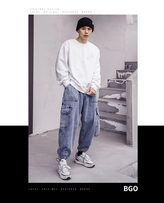 Pantalones Jeans Holgados Zanahoria para Hombre - Estilo Casual - Image 11