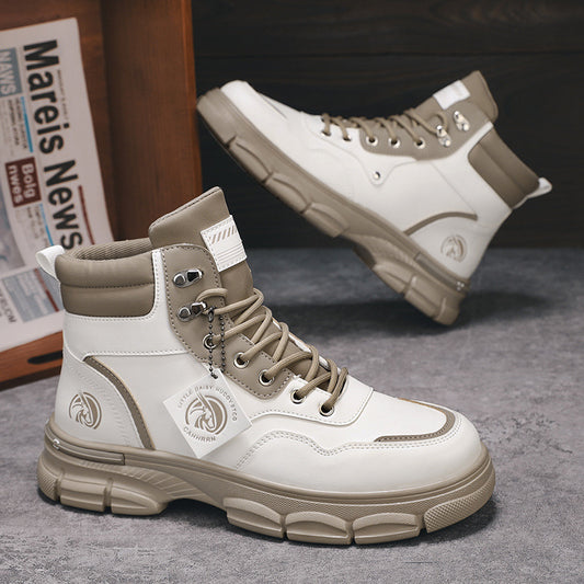Botas Martin Altas Estilo Británico Casual para Hombre