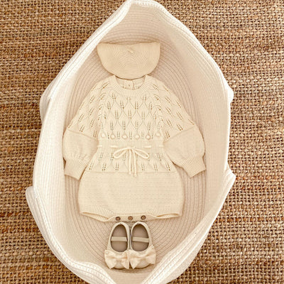 Jumpsuit Tejido Hueco de Manga Larga para Bebé - Image 2