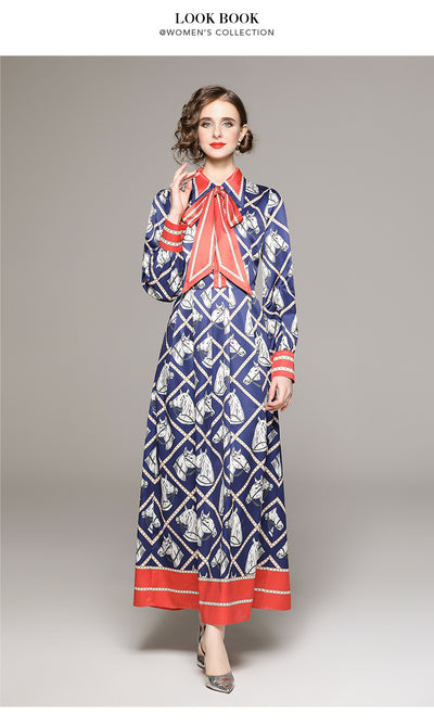 Vestido Camisero Plisado con Estampado Floral Vintage y Cinturón - Image 18