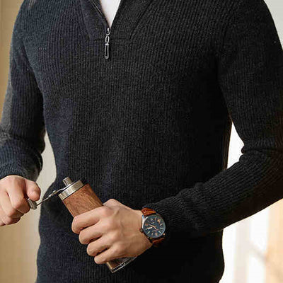 Suéter Cuello Alto con Cierre Medio para Hombre - Image 13