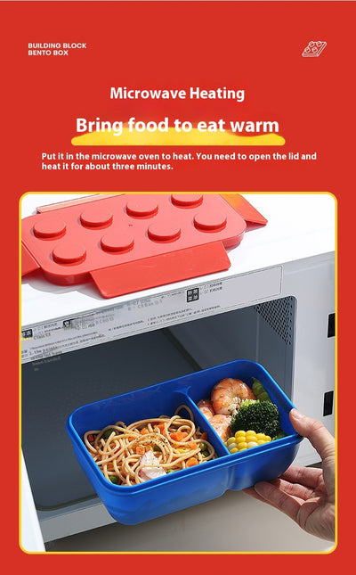 Lonchera Infantil Modular con Bloques - Bento Box Rectangular Calentable - Image 18