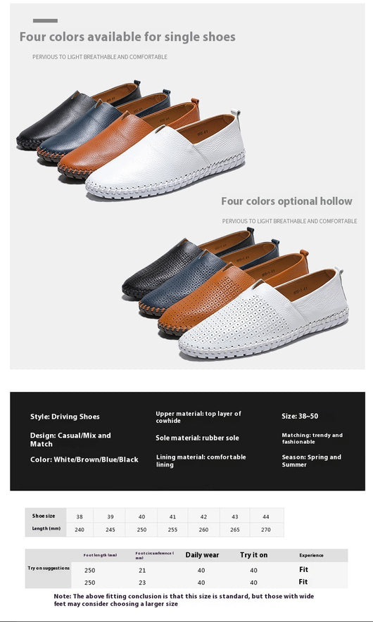 Mocasín de Cuero Gommino con Capas para Hombre - Image 8