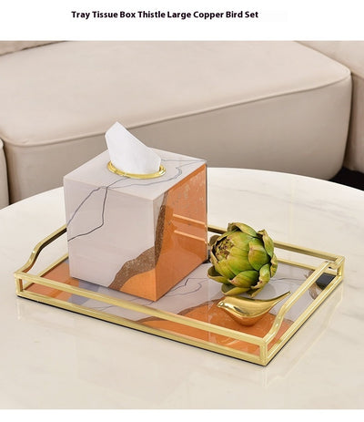 Mesita de Centro Rectangular con Almacenamiento y Bandeja Decorativa - Image 8