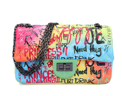 Bolso de Mano Mujer con Diseño Graffiti Pintado - Image 6