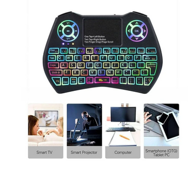 Teclado Inalámbrico Mini con Ratón Volador Multidioma - Image 8