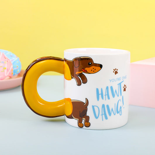 Taza de Cerámica con Diseño de Perro Salchicha Adorable - Image 9