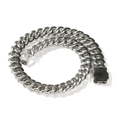 Pulsera y Collar Cubano Personalizado para Hombre con Circonia Cúbica Cuadrada - Image 9