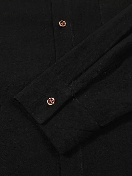 Camisa Cardigan Lino Hombre Fit Relajado Color Sólido - Image 30