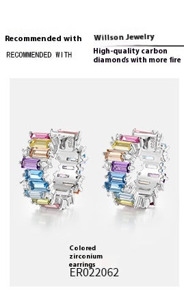 Aretes de Circonio con Colores Irregulares - Image 7
