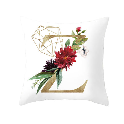 Funda de Almohada Nórdica con Letras Doradas y Diseño Geométrico - Image 54