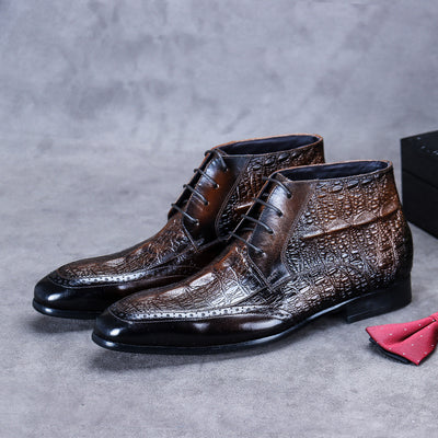 Botas Casuales Altas de Cuero Genuino para Hombre - Image 11