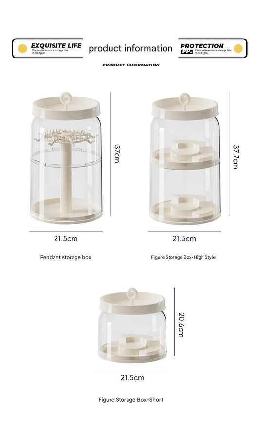 Vitrina Giratoria para Figuras Labubu y Blind Box con Funda Protectora - Image 15