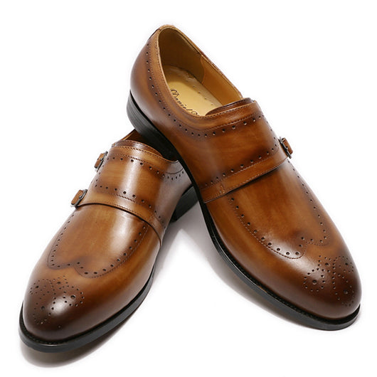 Mocasines de Cuero Premium con Hebillas Dobles para Hombre - Image 9