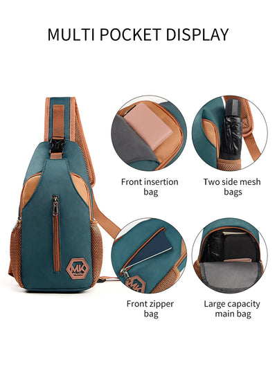Bolsa Bandolera Crossbody Coreana Resistente - Mochila Pecho Casual - Image 15