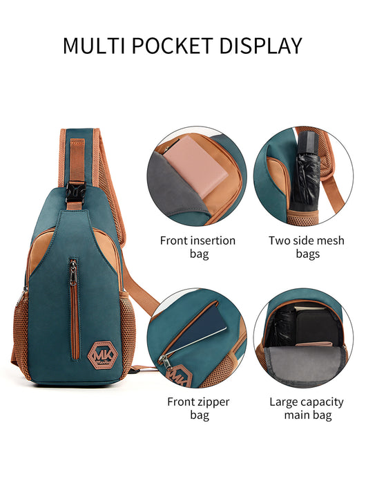 Bolsa Bandolera Crossbody Coreana Resistente - Mochila Pecho Casual - Image 15