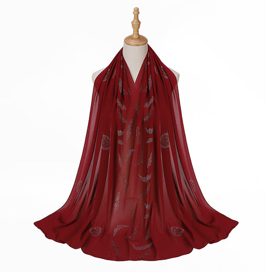 Pañuelo Elegante con Strass Cerrado para Mujer - Accesorio de Moda Versátil - Image 11