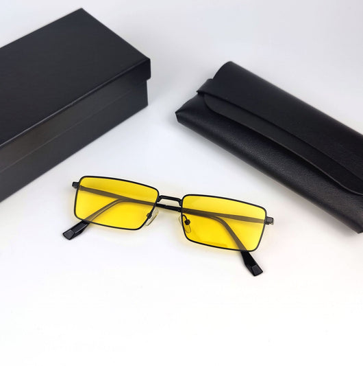 Gafas de Sol Amarillas Nocturnas para Hombre - Visión Ultra Clara
