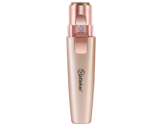 Two mint green and rose gold 2-in-1 electric eyebrow shaping devices with USB cables and packaging. - Image 18