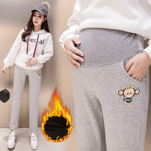 Pantalones Casuales de Algodón Puro con Soporte Abdominal y Terciopelo Reforzado - Image 4