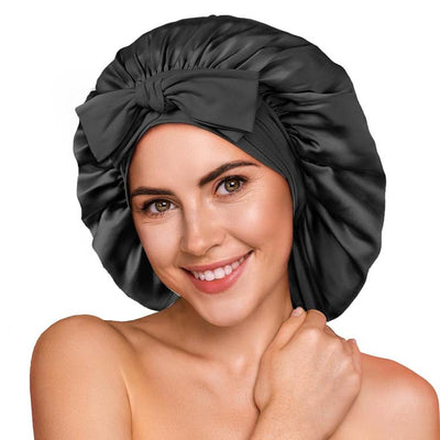 Gorro de Seda con Moño Elástico - Diseño Liso y Elegante - Image 26