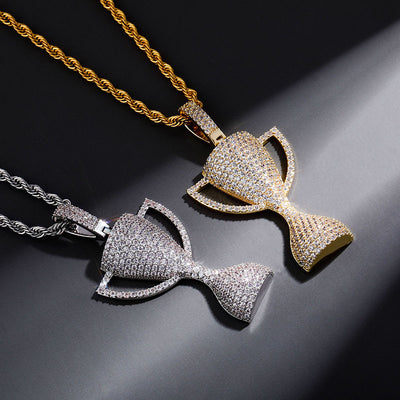 Dije Trophy Hip-hop Personalizado con Circonita Brillante Estilo Europeo - Image 11