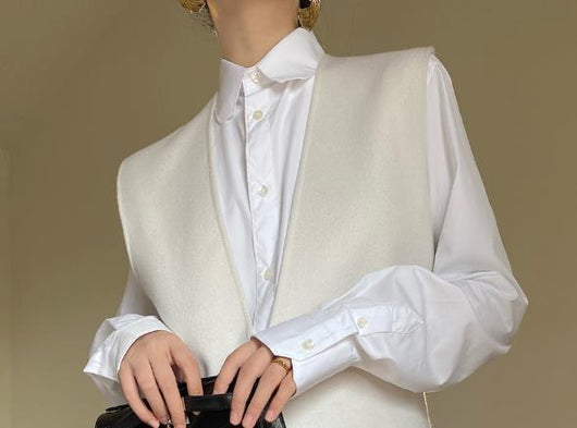 Chaleco Reversible Escote en V Profundo - Lana Premium - Image 6