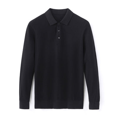 Camiseta Manga Larga de Seda Morera para Hombre - Básico Liso - Image 8