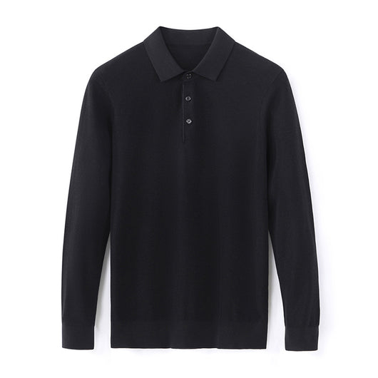 Camiseta Manga Larga de Seda Morera para Hombre - Básico Liso - Image 8