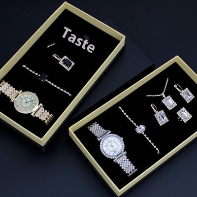 Reloj Mujer Diamantes Patrón Romano Lujo Ligero - Set Joya con Pulsera - Image 16