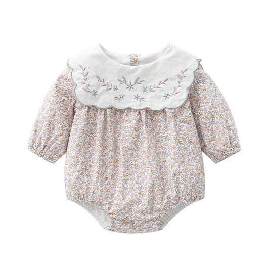 Blusa Infantil Floral Manga Larga para Niña