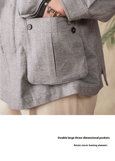 Chaqueta Casual Retro Espiga Transpirable - Image 20