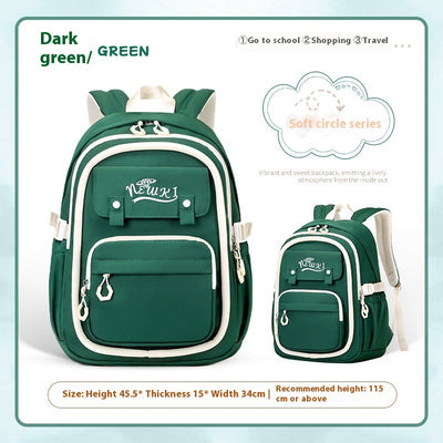 Mochila Escolar Impermeable de Gran Capacidad y Múltiples Compartimentos para Niñas - Image 9