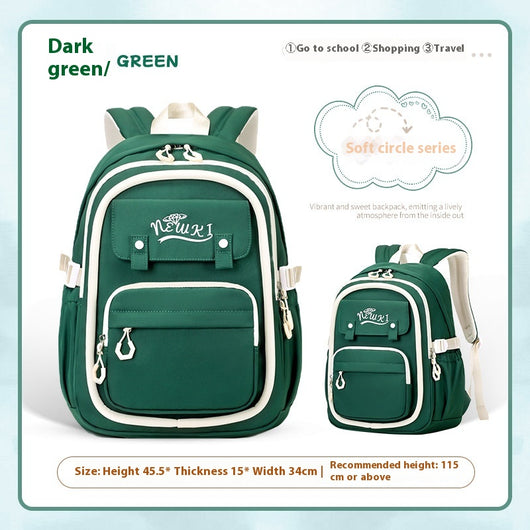 Mochila Escolar Impermeable de Gran Capacidad y Múltiples Compartimentos para Niñas - Image 9