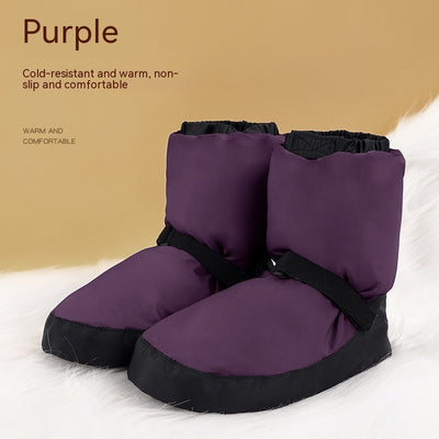 Zapatillas de Calentamiento Ballet Algodón - Zapatos de Práctica Invierno - Image 6