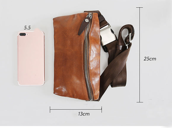 Bolsa Carteiro Masculina de Couro Legítimo - Estilo Casual e Profissional