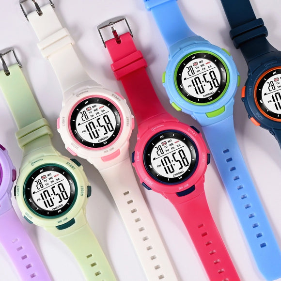 Reloj Electrónico Estudiantil con Correa Luminosa Impermeable y Hebilla de Moda