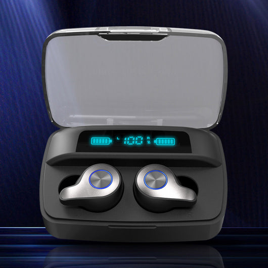 Auriculares Inalámbricos Bluetooth con Pantalla de Potencia - Image 4