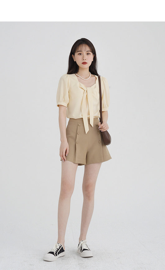Pantalón Plisado A-Line Versátil para Primavera y Verano - Efecto Adelgazante - Image 14