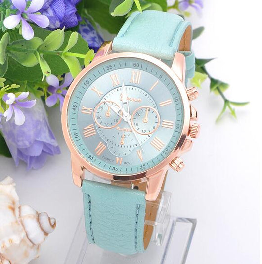 Reloj Digital de Cuero con Tres Esferas - Diseño Clásico Beige - Image 17