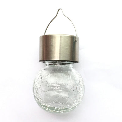 Lámpara Colgante de Vidrio Agrietado con Energía Solar - Image 11