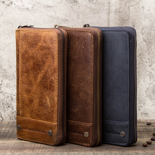 Cartera de Cuero Genuino con Protección Anti-fraude para Hombre - Image 3
