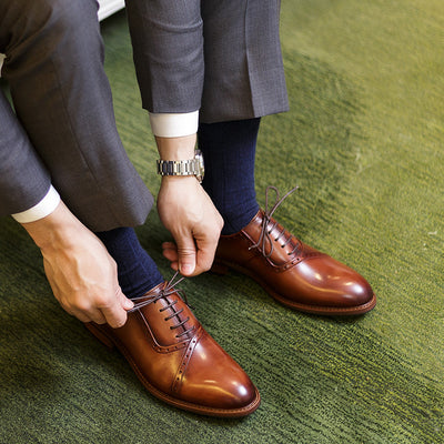 Zapatos Oxford de Cuero con Cordones para Hombre - Image 4