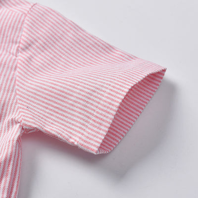 Conjunto de Dos Piezas: Camisa Rayada y Babero para Niño - Image 6
