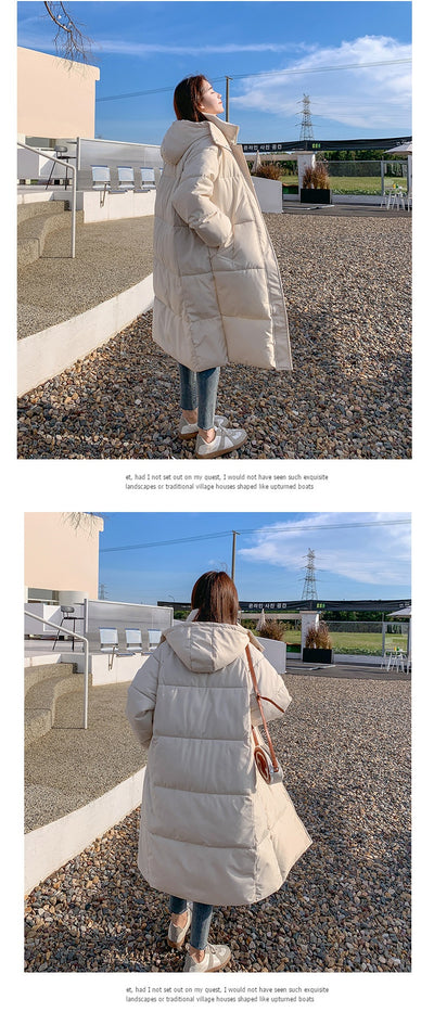 Chaqueta Puffer Acolchada de Plumón Suelta para Mujer - Image 14