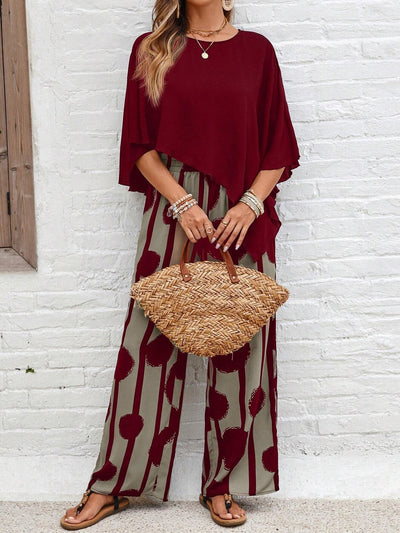 Conjunto Coordinado de Camisa y Pantalón Estampado - Image 5