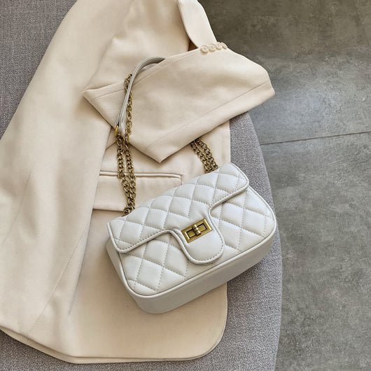 Bolso Bandolera Cuadrado con Cadena de Diamantes - Diseño Versátil - Image 17