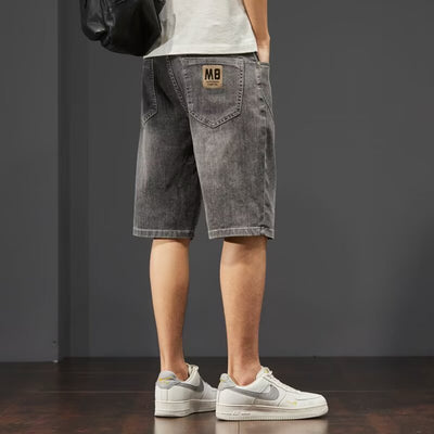 Shorts de Mezclilla Rectos Ligeros para Hombre - Perfecto para Verano - Image 7