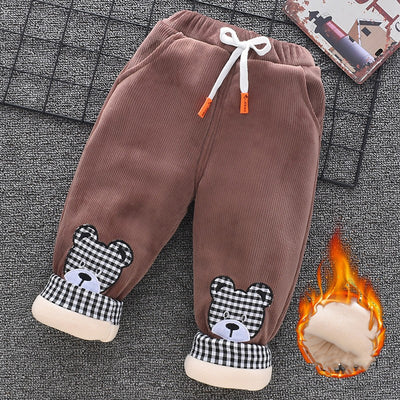 Pantalones de Algodón para Niños y Niñas con Forro Térmico Triple Capa - Image 8