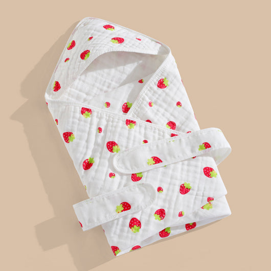 Toalla de Baño con Capucha para Bebé en Gasa de Algodón Puro - Image 20